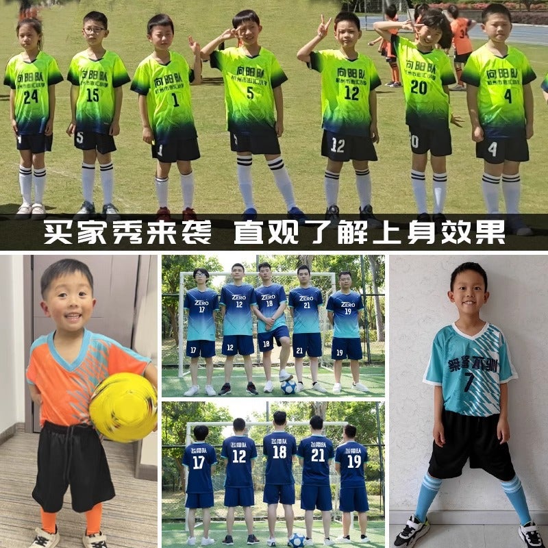 New Children'S Football Clothes Suit Teenagers Boys And Girls Professional Training Competition Team Clothes Quick-Dry Jersey - Image 5