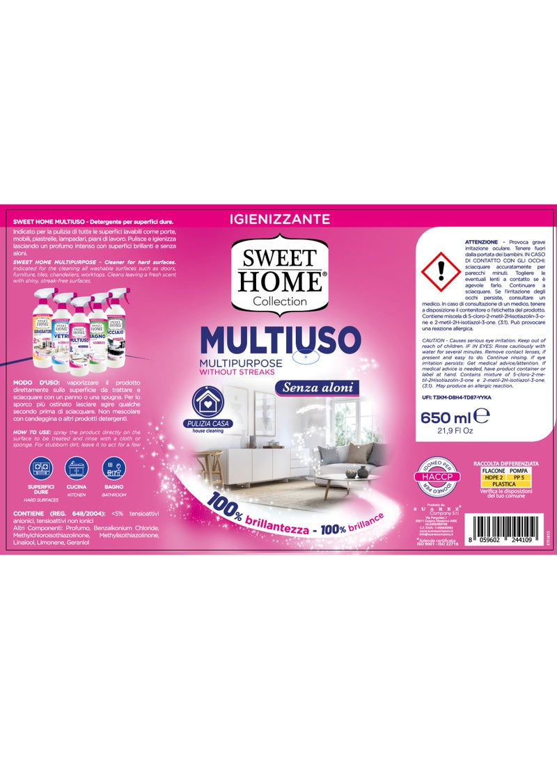 سويت هوم بخاخ سويت هوم متعدد الاستخدامات ٦٥٠ مل (يعمل بالبطارية) | منظف متعدد الاستخدامات للمنزل والمكتب | ينظف وينعش الأسطح | يزيل الأوساخ والغبار والبقع | صديق للبيئة ولطيف | أساسيات المنزل - Image 2