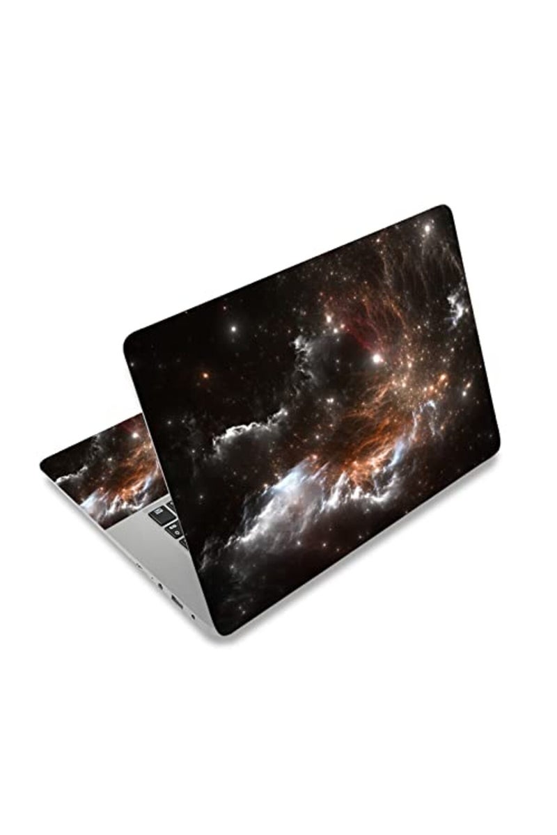 HAPLIVES Laptop Skin Vinyl Sticker Decal, 12" 13" 13.3" 14" 15" 15.4" 15.6 inch Laptop Skin Sticker Cover Art Decal Protector Fits HP Dell Lenovo Compaq Apple Asus Acer (Black Galaxy) - Image 2
