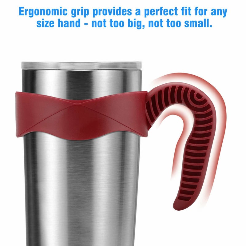 Red Comfortable Plastic Handle For 20oz To 30oz Coffee Tumblers And Mugs - Image 3