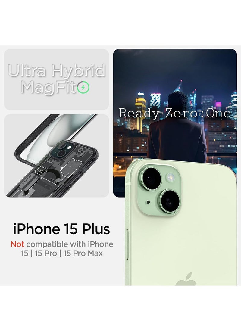 Spigen Ultra Hybrid MagFit for iPhone 15 Plus Case Cover with MagSafe - Zero One  - Image 2
