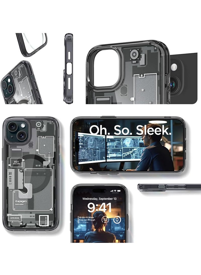 Ultra Hybrid MagFit for iPhone 15 Plus Case Cover with MagSafe - Zero One