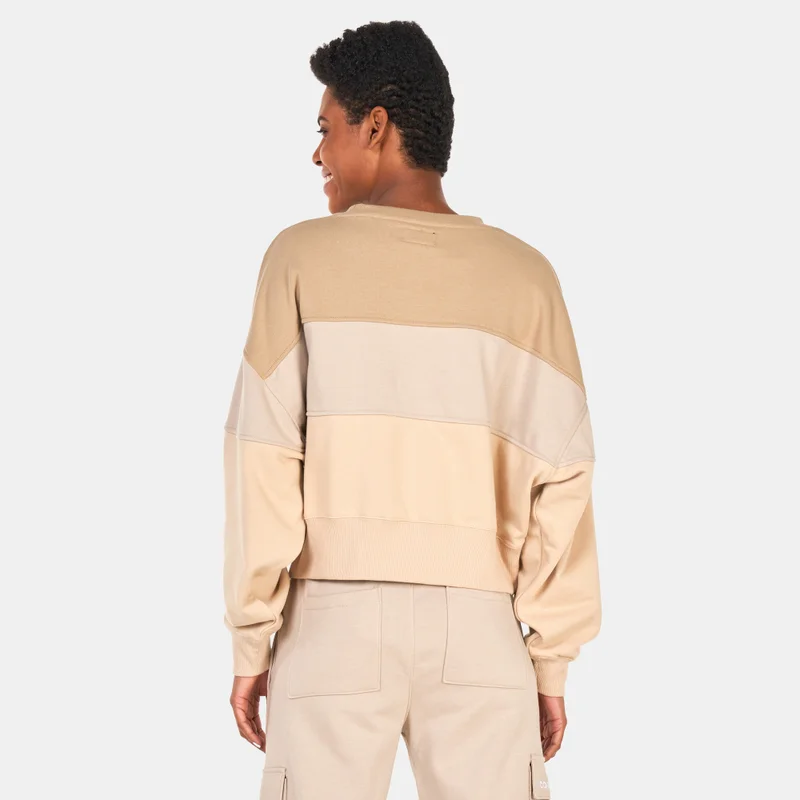 CONVERSE Women's Colour-Blocked Crew Sweatshirt