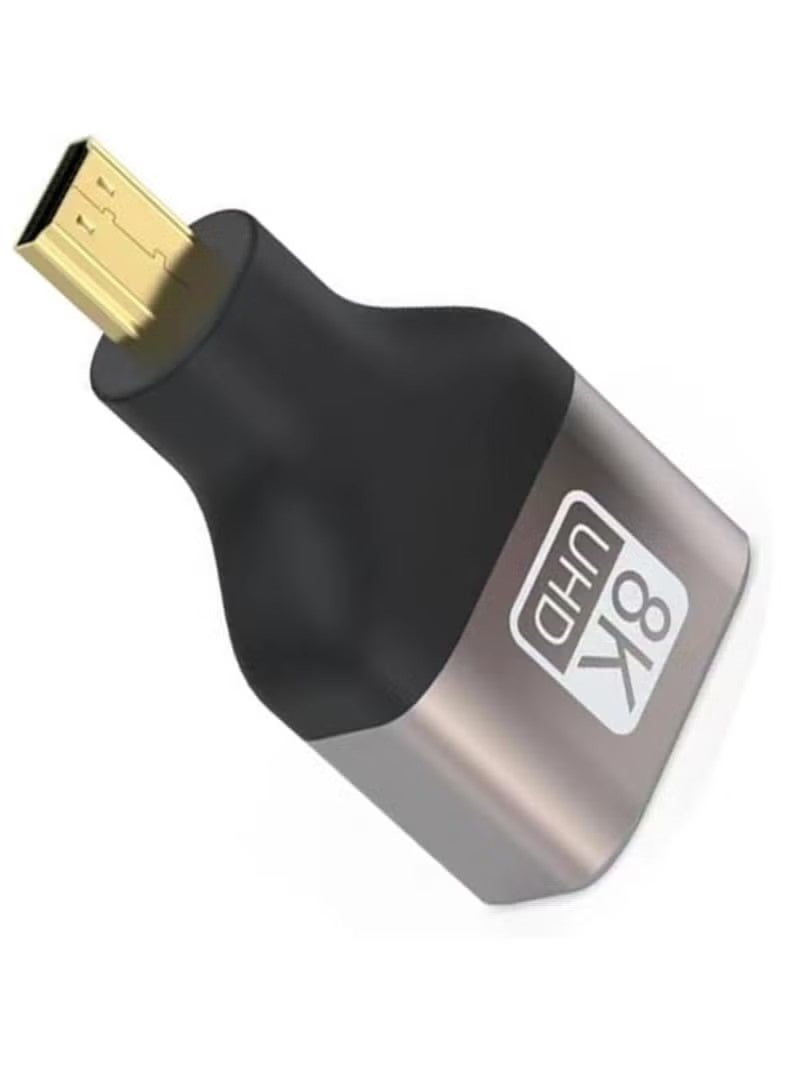 HDMI A Female to D Male Adapter, Micro HDMI Type D, Extender Connector 8K for TV, Projector, Laptop, PC, PS, Xbox - Image 1