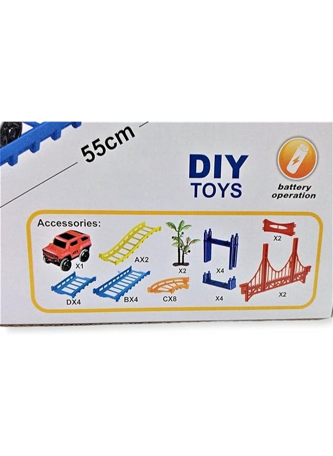 Spaceshoop 32pcs construction race tracks for kids toys, electric car,1 other small car, toys, engineering gifts for 3 4 5 6 year old boys girls  - Image 5