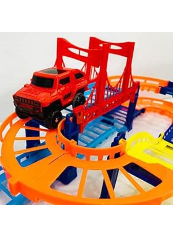 Spaceshoop 32pcs construction race tracks for kids toys, electric car,1 other small car, toys, engineering gifts for 3 4 5 6 year old boys girls  - Image 3