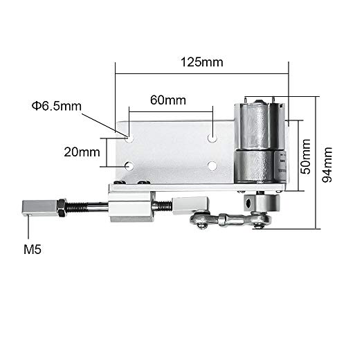 KZNANZN محرك خطي متذبذب DIY 12V 15rpm عزم دوران كبير شوط 12mm 16mm 20mm قابل للتعديل لتصميم DIY شاكر الطين - Image 4