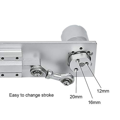 KZNANZN محرك خطي متذبذب DIY 12V 15rpm عزم دوران كبير شوط 12mm 16mm 20mm قابل للتعديل لتصميم DIY شاكر الطين - Image 3