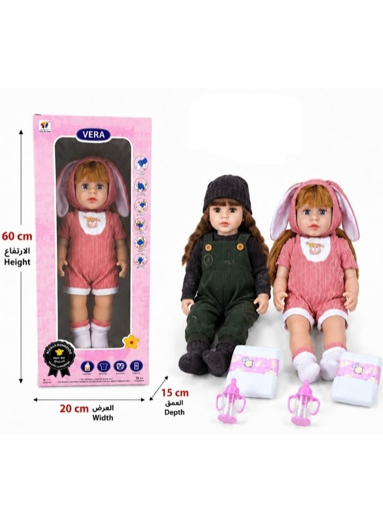 Vera Smart Fashion Doll Toy for Girls Smart Fashion Doll 2pcs