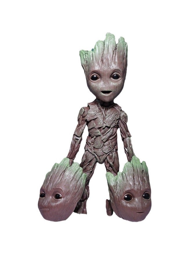 general Guardians of the Galaxy Groot, small tree man model, super movable, boxed figure ornament, figure gift for family and friends (14.5 cm) - Image 1