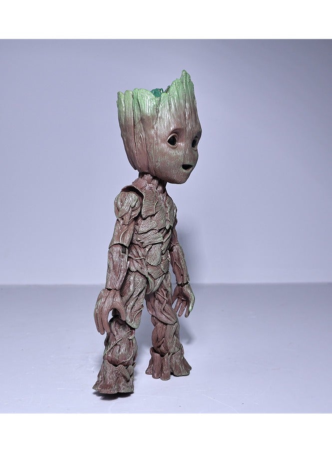 general Guardians of the Galaxy Groot, small tree man model, super movable, boxed figure ornament, figure gift for family and friends (14.5 cm) - Image 3