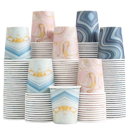 BYSNOW 300 Pack 5 oz Paper Cups Disposable Bathroom Cups Small Mouthwash Cups Mini Paper Cups for Bathroom Europeanstyle 300Count