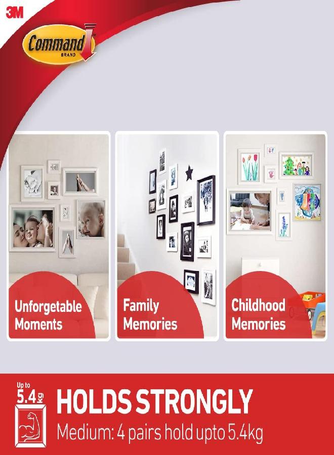 Command Command White 12 lb Picture Hanging Strips, Decorate Damage-Free, Indoor Use (17201-4PK-ES) - Image 3