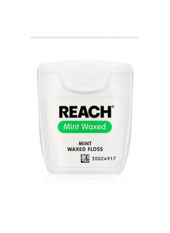 REACH Waxed Dental Floss Bundle Effective Plaque Removal Extra Wide Cleaning Surface Shred Resistance & Tension Slides Smoothly & Easily Pfas Free Mint Flavored 55 Yd 6 Count (Pack Of 1)  - Image 3