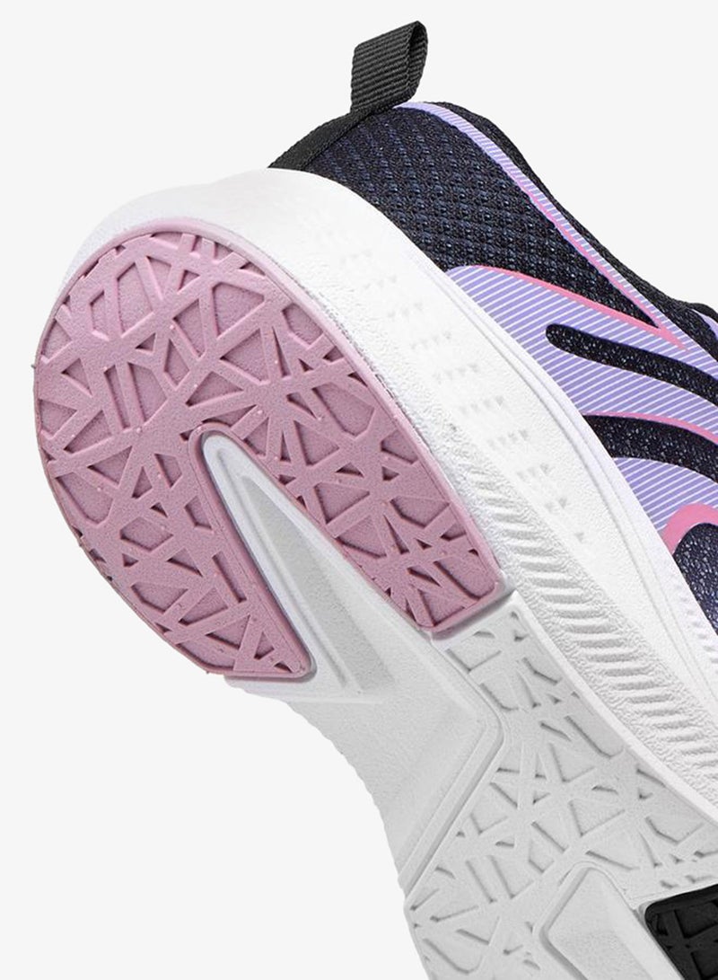 Kappa Girls' Textured Sports Shoes with Hook and Loop Closure - Image 5