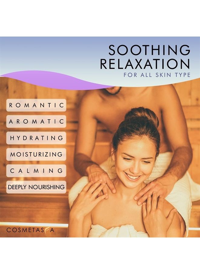 Cosmetasa Luxury Spa Treatment Gift Set- Relaxation, Nourish and Sore Muscle Massage Oil with Hot Stones, Roller Ball and Thumb Saver Massage Tools - Image 3