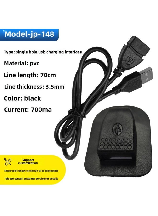 Luggage USB Charging Cable Backpack Extension Cable External Charging Interface USB Data Cable Shell Accessories Wholesale-Color:Model-jp-148 (normal)  - Image 1