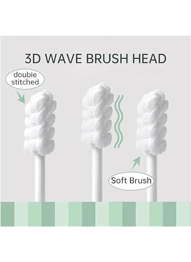 HOOKOR Baby Toothbrush, Newborn or Baby Tongue Cleaner, Disposable Baby Gum Cleaning Gauze, Oral Cleaning Care, Suitable for 0-36 Months Baby (60PCS, Pack of 1)  - Image 4