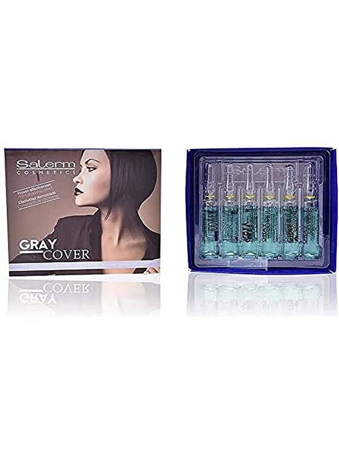 Salerm Cosmetics Cubre Canas Gray Cover Treatment Serum 12 Vials X 0.17 Oz - Image 1
