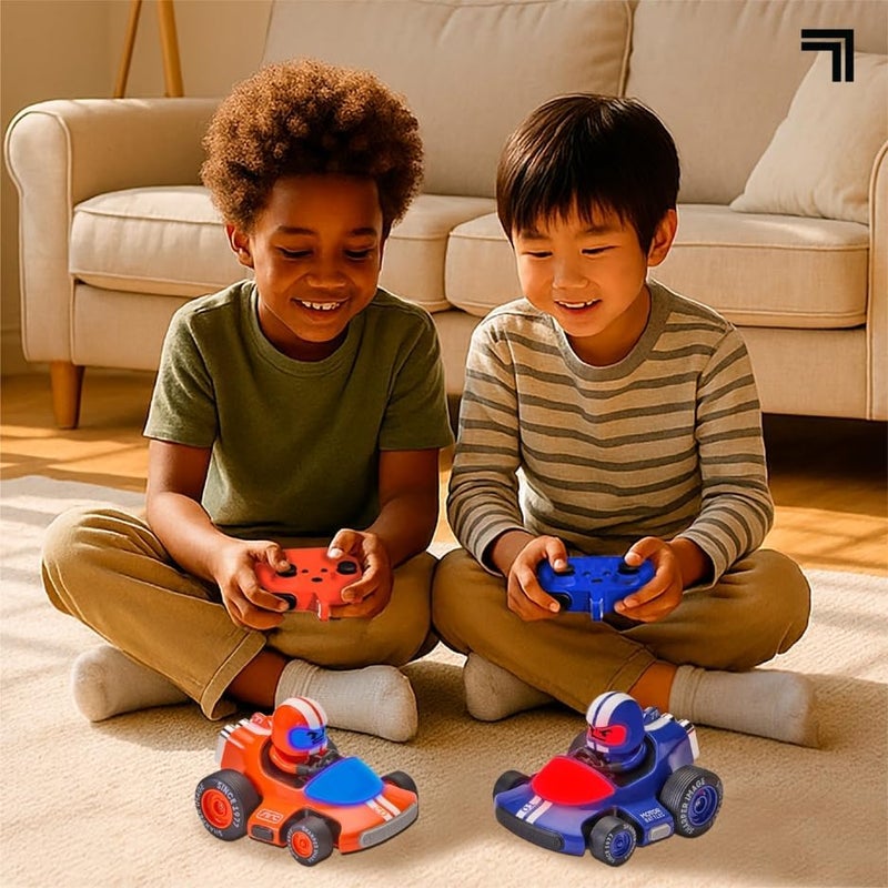 Sharper Image ® Motor Battles RC Team Battle Racers – Remote Control Combat Cars with LED Lights & Damage Indicators for Multiplayer Action| RC Stunt Bumper Car Fighting Game| Toy Gift for Boys Kids - Image 2