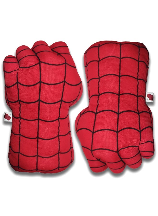 1 Pairs Spider-Man Toy Gloves Red