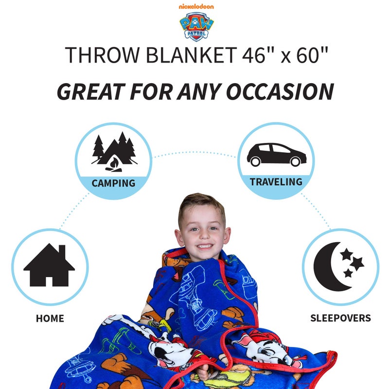 Franco Kids Bedding Super Soft Plush Throw Blanket, 46 in x 60 in, Paw Patrol - Image 3