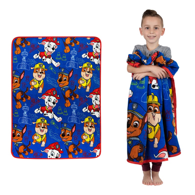 Franco Kids Bedding Super Soft Plush Throw Blanket, 46 in x 60 in, Paw Patrol - Image 1