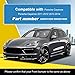 Goholy Car Front Bumper Tow Hook Cover Compatible with Porsche Cayenne 2011 2012 2013 2014 Trailer Cover Cap 95850515600 Small Lid Towing Eye Cap - Image 3