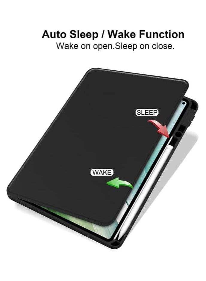 general Clear Back Case Compatible with Huawei MatePad Pro 11 2022 with Pencil Holder, 360 Degree Swivel Stand Folio Flip Smart Tablet Cover Auto Sleep/Wake Tablet Case - Image 2