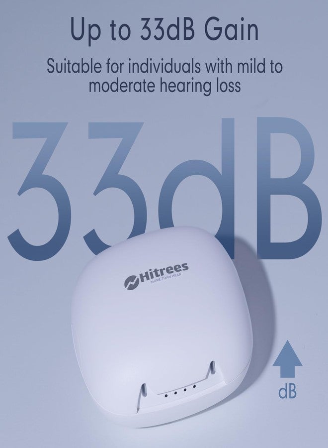 Hitrees Hearing Aids Rechargeable for Seniors, 32 Channel WDRC Hearing Aid in Ears Wireless with Noise Cancellation, Digital Hearing Aids, Suitable for Mild to Moderate Hearing Loss - Image 3
