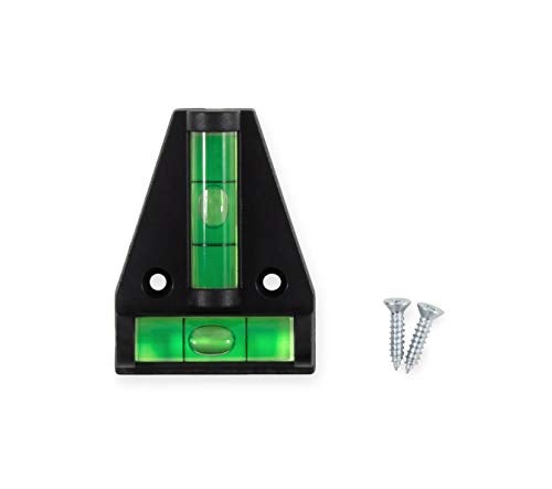 Camco Camper/RV T Level - Features Front to Back/Side to Side RV Leveling - Easy Install w/Screws or Adhesive Tape - Measures 1.625” x 2.25” x 0.56” (25543) - Image 1