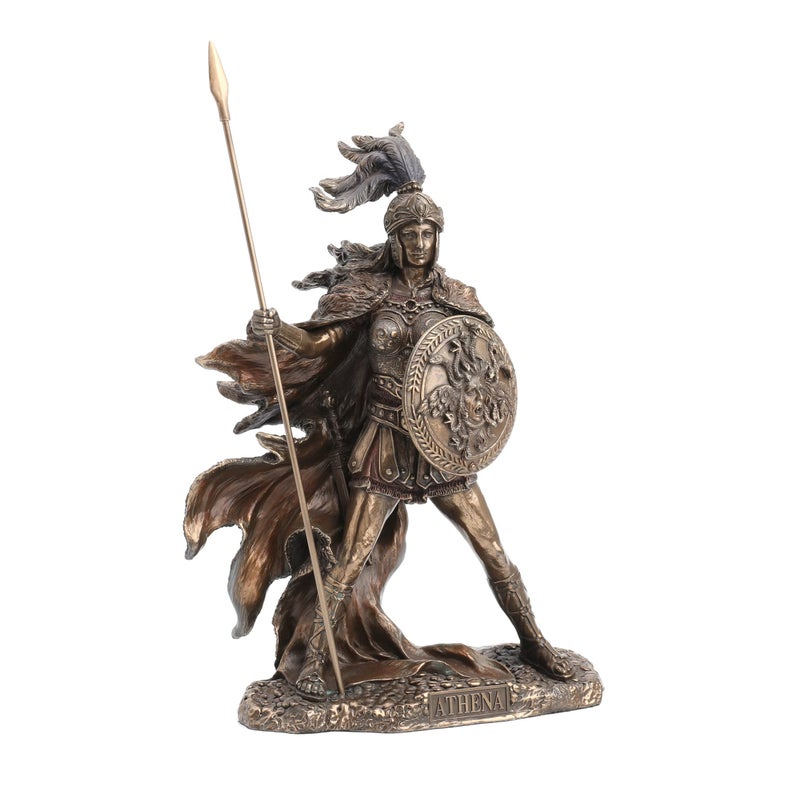1025 Inch Athena  Goddess of Wisdom and War Cold Cast Bronze Statue