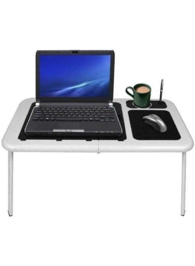 مكتب محمول للابتوب مع مروحة تبريد مدمجة – طاولة قابلة للتعديل والطوي للاستخدام المنزلي والمكتبي - Image 4