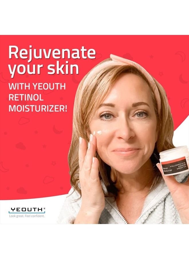 Yeouth - Retinol Face Moisturizer with Hyaluronic Acid, Moisturizing Face Cream for Wrinkle & Dark Spot, Night Cream Face Care, Anti Aging Skin Care - Image 1
