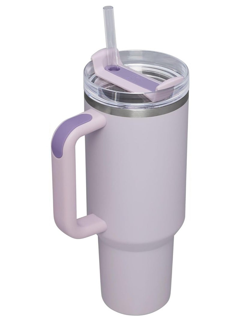 Stanley - Stanley Quencher H2.0 FlowState Tumbler 40OZ PURPLE ORCHID Stainless Steel Vacuum Insulated with 3-Position Lid and Straw Perfect for Water Iced Tea Coffee On-the-Go Hydration Ideal Gift Stanley Cup - Image 1