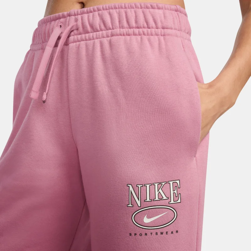 Nike Women's Sportswear Club Fleece Wide-Leg Pants