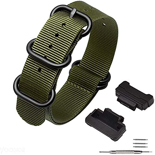 Lijinlan Strap Compatible with Casio G-Shock, Men Nylon Replacement Watch Band for G-Shock DW5600/GWM5610/DW6900/DW9052/GW100/GA100/GD120/GA400 - Image 2