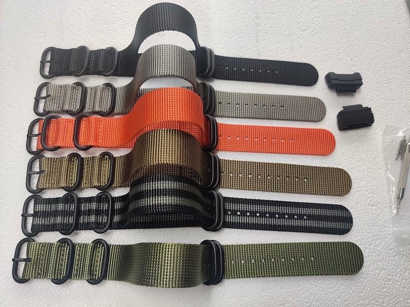 Lijinlan Strap Compatible with Casio G-Shock, Men Nylon Replacement Watch Band for G-Shock DW5600/GWM5610/DW6900/DW9052/GW100/GA100/GD120/GA400 - Image 4