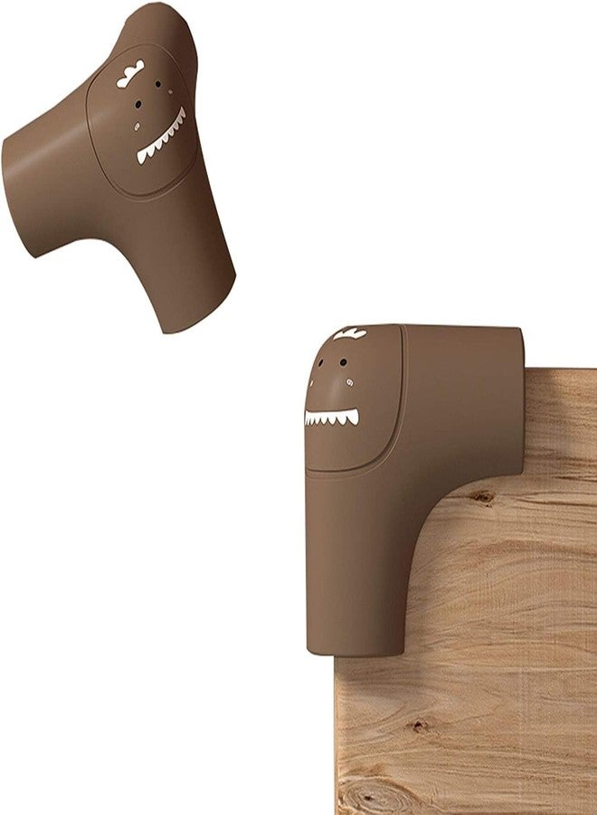 BENCI Corner Protector Baby Proofing Edge and Corner Guards, Soft Safety Pre-Taped Silicone Corner Furniture Bumpers for Fireplace, Table, Stair, Cabinet Set of 4 (Brown) - Image 3
