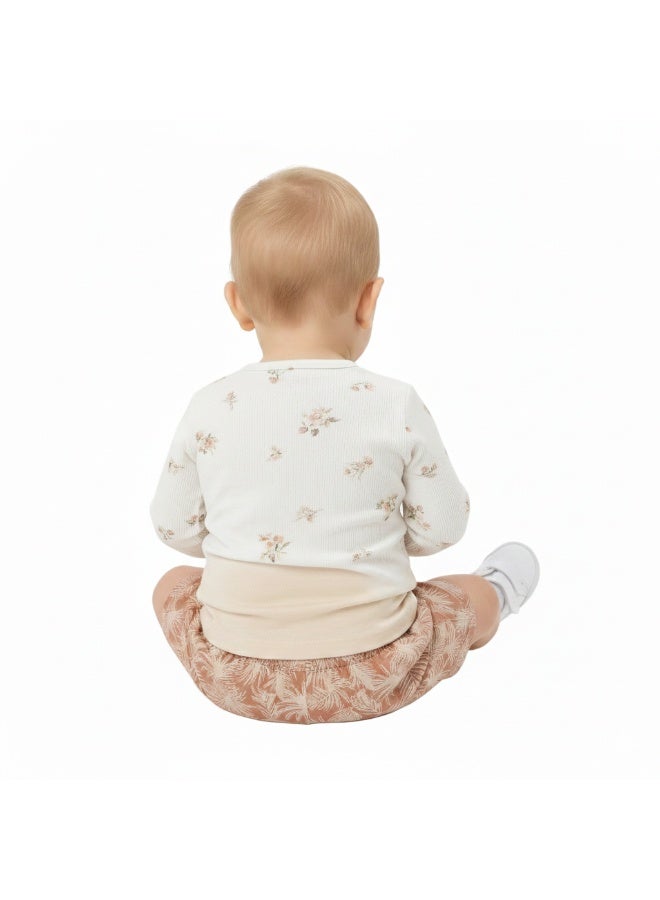 Bambimici Baby Cream Summer Outfit Set- 3 Piece Set - Image 3