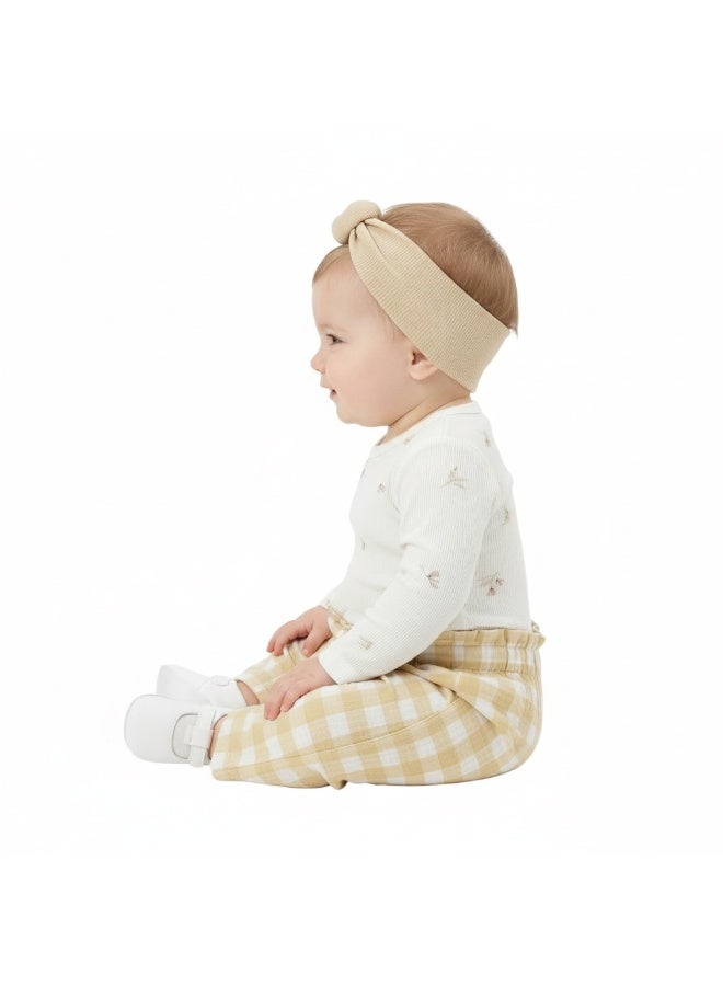 Bambimici Baby Cream Summer Outfit Set- 3 Piece Set - Image 2