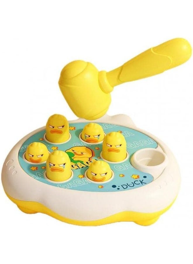 Duck Cartoon Whac-A-Mole Montessori Toy - Animal-Themed Knocking Game | Educational Board Game for Toddlers & Parent-Child Play - Image 1