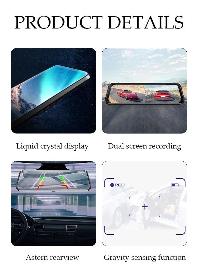 DUNISO Dash Cam 2K 1296P WiFi Car Camera with 2 inch IPS Screen,2K Front Dash Camera for Cars, Dual Dashcams for Cars with Night Vision,24 Hours Parking Mode,APP,G-Sensor,Loop Recording - Image 2