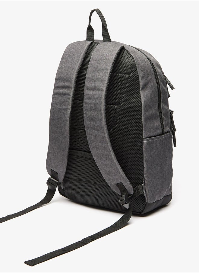 Lee Cooper Boys Solid Backpack with Adjustable Straps and Zip Closure - 32x15x47 cm  - Image 2
