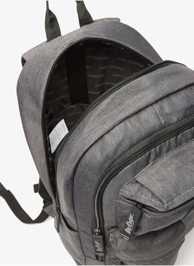 Lee Cooper Boys Solid Backpack with Adjustable Straps and Zip Closure - 32x15x47 cm  - Image 4