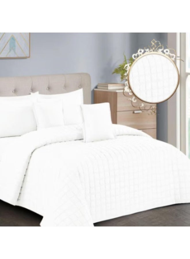 Twin size bed sheet set, 4 pieces – 170x230cm duvet cover with 140x200+30cm fitted sheet, elegant design that gives your room a touch of luxury - Image 3