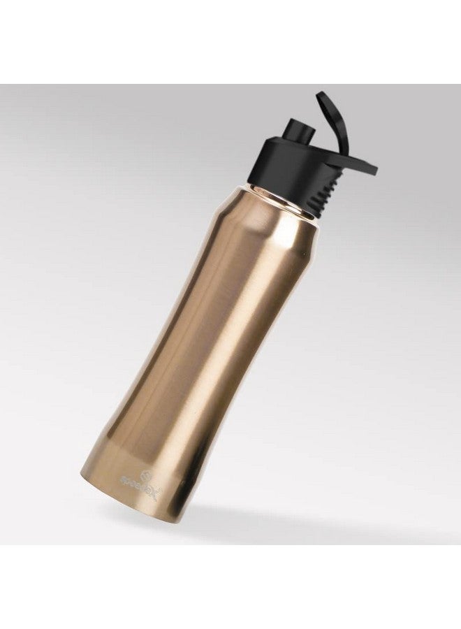 Speedex Stainless Steel Gold Water Bottle 1 Litre with Sipper Cap - Leak-Proof, Durable, Lightweight | Ideal for Kids, Adults, Office, School, Travel | Pack of 3, Set of 3, Combo of 3 (1000ml Each) - Image 2
