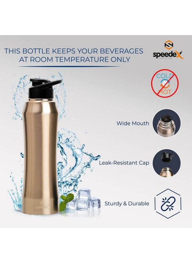 Speedex Stainless Steel Gold Water Bottle 1 Litre with Sipper Cap - Leak-Proof, Durable, Lightweight | Ideal for Kids, Adults, Office, School, Travel | Pack of 3, Set of 3, Combo of 3 (1000ml Each) - Image 5