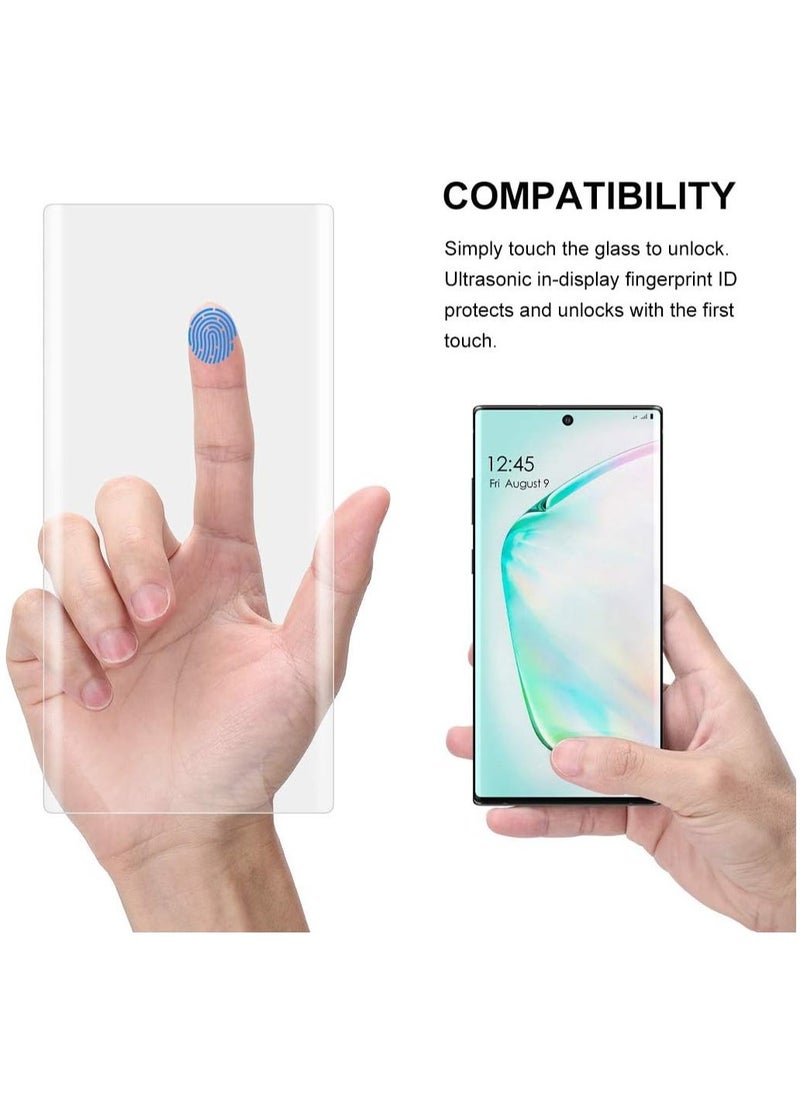vesus Curved Full Tempered Glass Screen Protector 0.25mm for Samsung Galaxy Note 10 - Black - Image 4
