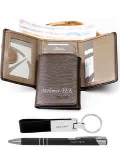 Grande 1414 Genuine Leather Magnetic Personalized Men's Wallet  - Image 1